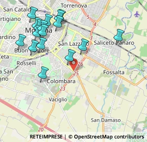 Mappa Via Giuseppe Silvati, 41125 Modena MO, Italia (2.37765)