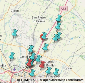 Mappa Via Luciano Romagnoli, 40010 Bentivoglio BO, Italia (9.068)