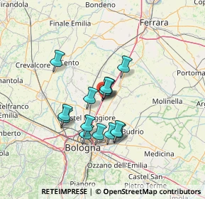 Mappa Via Luciano Romagnoli, 40010 Bentivoglio BO, Italia (10.57571)