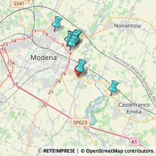 Mappa Via Silvino Folloni, 41030 Modena MO, Italia (3.20818)