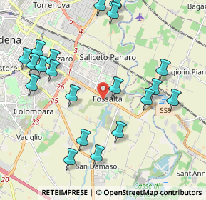 Mappa Via Silvino Folloni, 41126 Modena MO, Italia (2.3985)