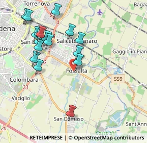 Mappa Via Silvino Folloni, 41126 Modena MO, Italia (2.15588)