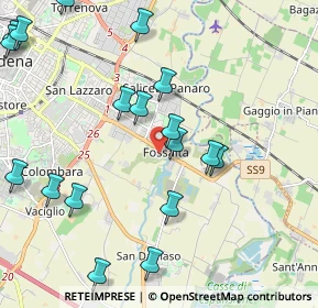 Mappa Via Silvino Folloni, 41126 Modena MO, Italia (2.51111)