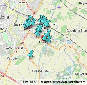 Mappa Via Silvino Folloni, 41126 Modena MO, Italia (1.36211)