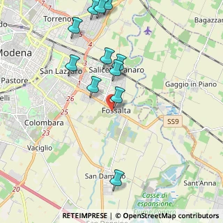 Mappa Via Silvino Folloni, 41030 Modena MO, Italia (2.25545)