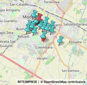Mappa Via Anzio, 41125 Modena MO, Italia (1.4215)