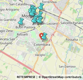 Mappa Via Anzio, 41125 Modena MO, Italia (1.97615)