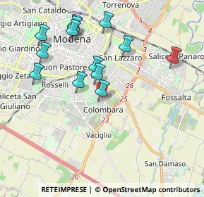 Mappa Via Anzio, 41125 Modena MO, Italia (2.01462)