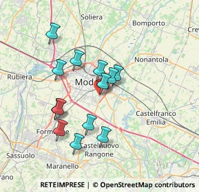Mappa Via Anzio, 41125 Modena MO, Italia (6.32692)