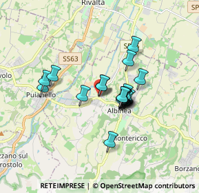 Mappa Via Alcide Montanari, 42020 Albinea RE, Italia (1.2235)