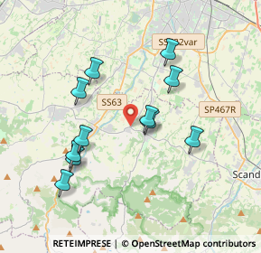 Mappa Via Alcide Montanari, 42020 Albinea RE, Italia (3.52818)