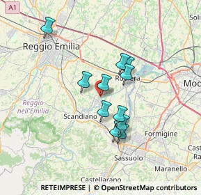 Mappa Via Paolo Borsellino, 42019 Arceto RE, Italia (5.49727)