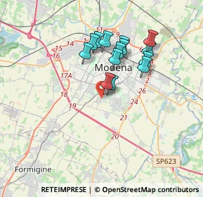 Mappa Via Faenza, 41125 Modena MO, Italia (3.03214)