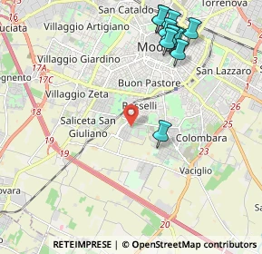 Mappa Via Faenza, 41125 Modena MO, Italia (2.46636)