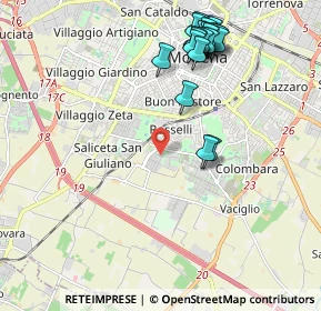 Mappa Via Faenza, 41125 Modena MO, Italia (2.2955)