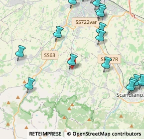 Mappa Via Palmiro Togliatti, 42020 Albinea RE, Italia (5.9525)