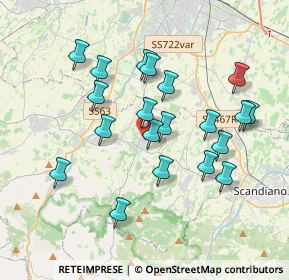 Mappa Via Palmiro Togliatti, 42020 Albinea RE, Italia (3.5585)