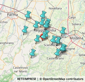 Mappa Via Palmiro Togliatti, 42020 Albinea RE, Italia (11.49)