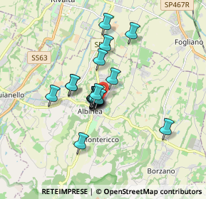 Mappa Via Palmiro Togliatti, 42020 Albinea RE, Italia (1.174)