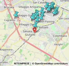 Mappa Via F.T. Marinetti, 41125 Modena MO, Italia (2.258)