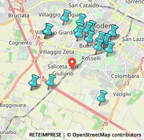 Mappa Via F.T. Marinetti, 41125 Modena MO, Italia (2.0915)