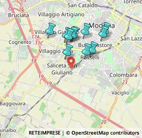 Mappa Via F.T. Marinetti, 41125 Modena MO, Italia (1.55727)