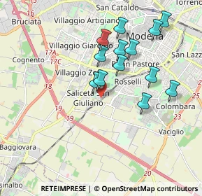Mappa Via F.T. Marinetti, 41125 Modena MO, Italia (1.76308)