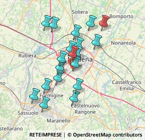 Mappa Via F.T. Marinetti, 41125 Modena MO, Italia (6.23737)