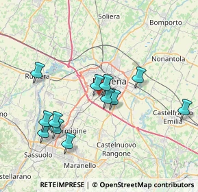 Mappa Via F.T. Marinetti, 41125 Modena MO, Italia (7.47417)