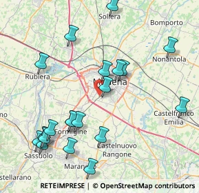 Mappa Via F.T. Marinetti, 41125 Modena MO, Italia (9.2235)
