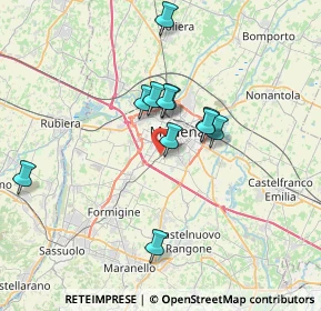 Mappa Via F.T. Marinetti, 41125 Modena MO, Italia (5.94909)