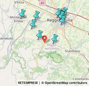 Mappa Via C. Marx, 42020 Quattro Castella RE, Italia (8.53846)