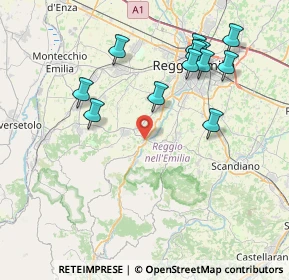 Mappa Via C. Marx, 42020 Quattro Castella RE, Italia (8.35667)