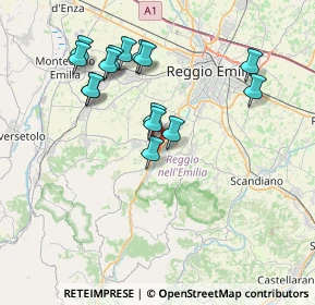 Mappa Via C. Marx, 42020 Quattro Castella RE, Italia (7.30667)