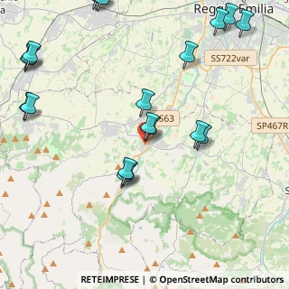 Mappa Via C. Marx, 42020 Quattro Castella RE, Italia (5.6045)