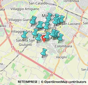 Mappa Via Paolo Borsellino, 41125 Modena MO, Italia (1.328)