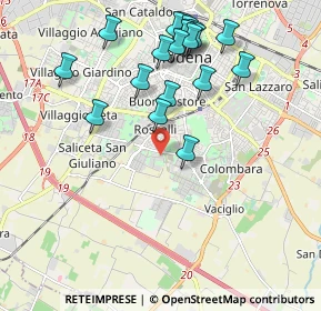 Mappa Via Paolo Borsellino, 41125 Modena MO, Italia (2.13737)