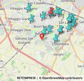 Mappa Via Paolo Borsellino, 41125 Modena MO, Italia (2.21444)