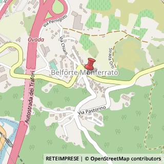 Mappa Via Rossiglione, 4, 15070 Belforte Monferrato, Alessandria (Piemonte)