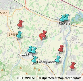 Mappa Via per Rubiera, 42019 Arceto RE, Italia (4.50545)