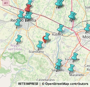 Mappa Via per Rubiera, 42019 Arceto RE, Italia (10.5765)