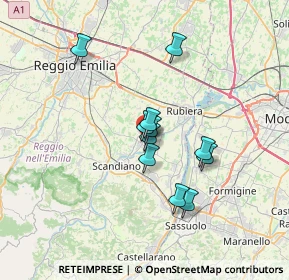 Mappa Via per Rubiera, 42019 Arceto RE, Italia (5.30455)