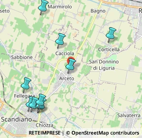 Mappa Via per Rubiera, 42019 Arceto RE, Italia (2.73364)