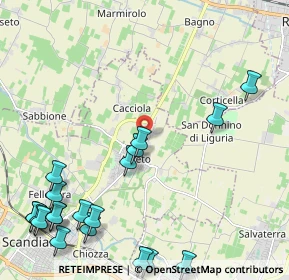 Mappa Via per Rubiera, 42019 Arceto RE, Italia (3.076)