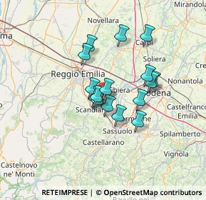 Mappa Via per Rubiera, 42019 Arceto RE, Italia (10.03938)
