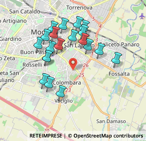 Mappa Via Stresa, 41125 Modena MO, Italia (1.7465)