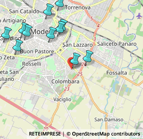 Mappa Via Stresa, 41125 Modena MO, Italia (2.40636)