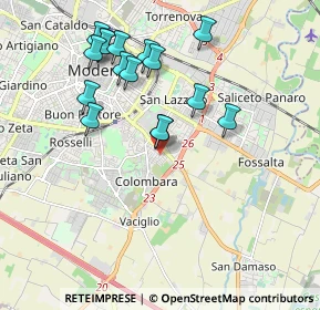 Mappa Via Stresa, 41125 Modena MO, Italia (1.93813)