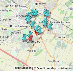 Mappa Via Stresa, 41125 Modena MO, Italia (1.451)