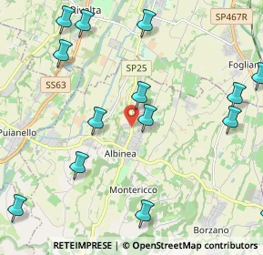 Mappa Via Simonazzi, 42020 Albinea RE, Italia (2.77214)